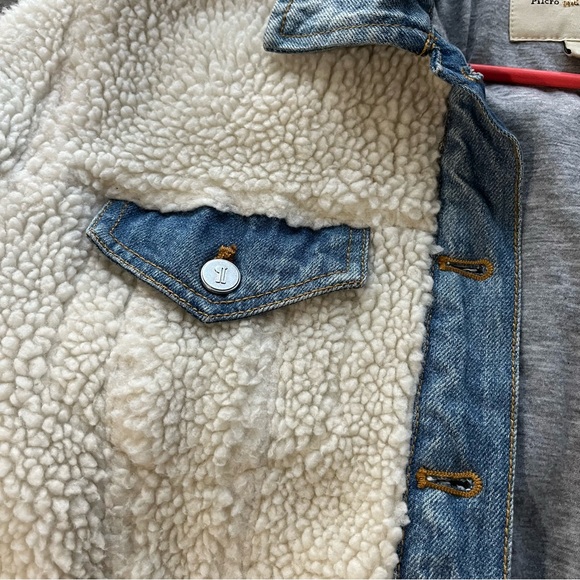Pilcro & the Letterpress Women's Large Sherpa Denim Jacket - Picture 10 of 10